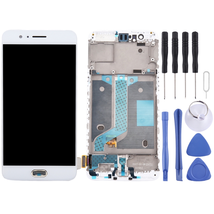 

For OnePlus 5 LCD Screen and Digitizer Full Assembly with Frame(White)
