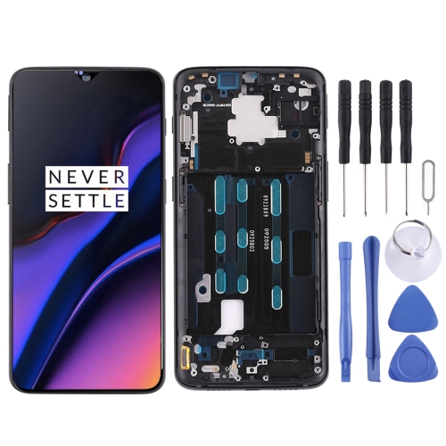 

LCD Screen and Digitizer Full Assembly with Frame for OnePlus 6T(Black)