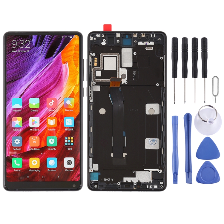 

LCD Screen and Digitizer Full Assembly with Frame for Xiaomi Mi Mix2 (Black)