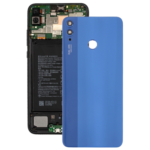 Original Battery Back Cover with Camera Lens for Huawei Honor 8X(Blue)