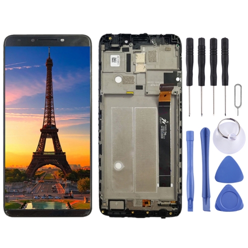 

LCD Screen and Digitizer Full Assembly with Frame for Alcatel 7 OT6062 (Black)