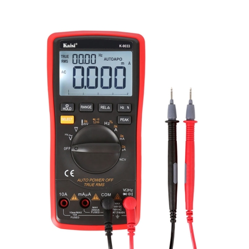 

Kaisi K-9033 Digital Multimeter LCD Display Handheld Digital Multimeter for Mobile Phone Repair