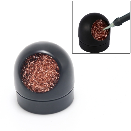 

Kaisi Soldering Iron Nozzle Cleaning Ball Pure Copper Removing Tin Ball Seat(Black)