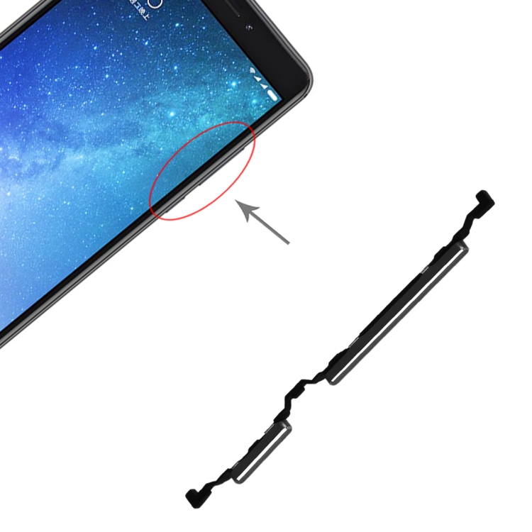 

Power Button and Volume Control Button for Xiaomi Max 2 (Black)