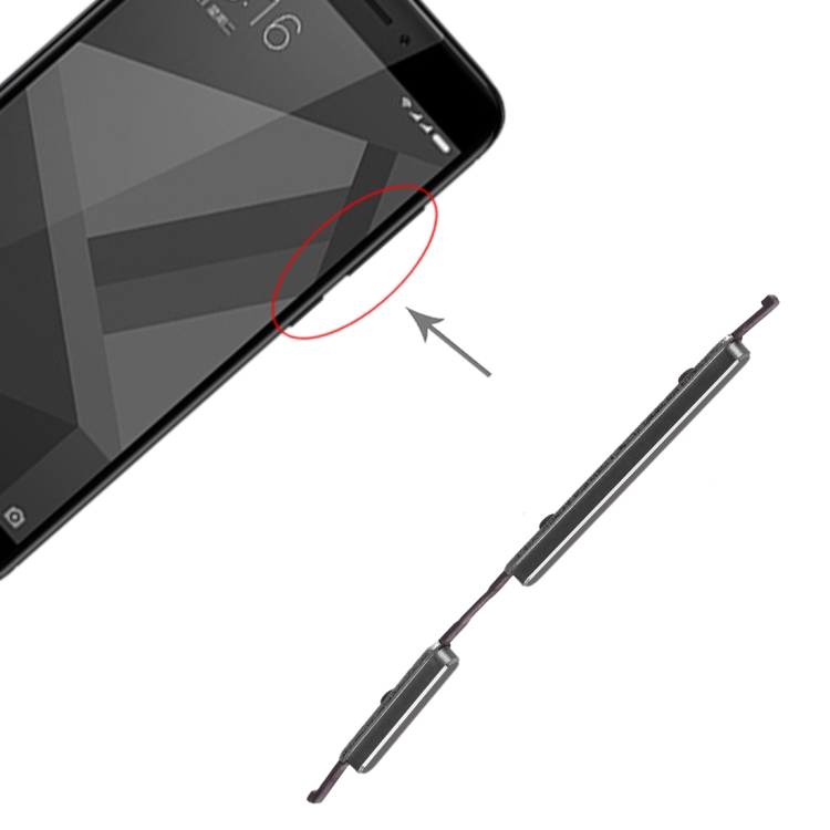 

Power Button and Volume Control Button for Xiaomi Redmi 4X (Black)