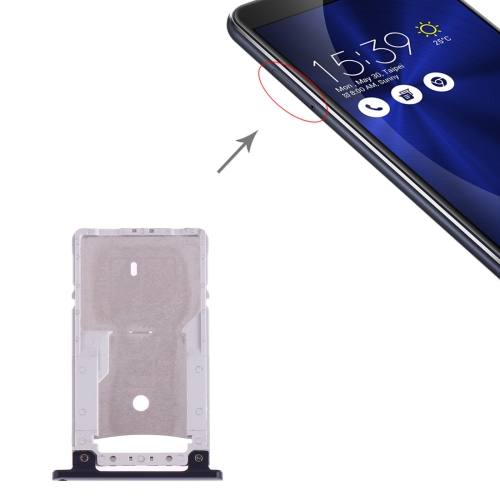 

SIM Card Tray + SIM Card Tray / Micro SD Card Tray for Asus Zenfone 3 ZE552KL / ZC500TL / ZE520KL (Dark Blue)