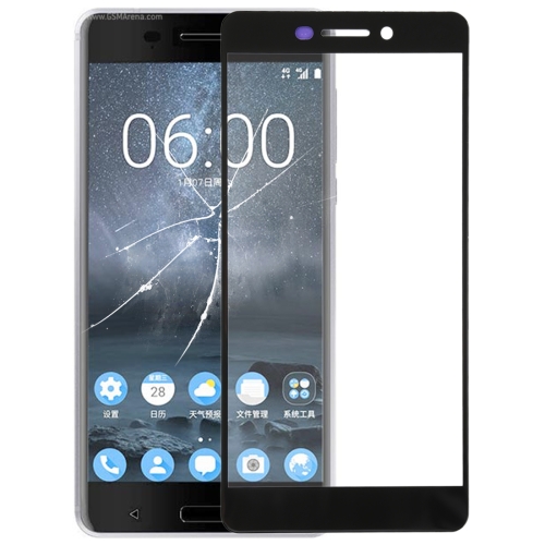 

Front Screen Outer Glass Lens for Nokia 6 (2nd Gen)(Black)
