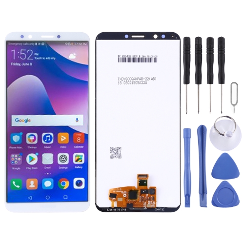 

LCD Screen and Digitizer Full Assembly for Huawei Y7 Prime (2018) (White)
