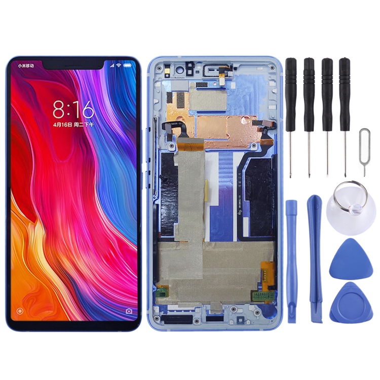 

LCD Screen and Digitizer Full Assembly with Frame for Xiaomi Mi 8 SE (Blue)