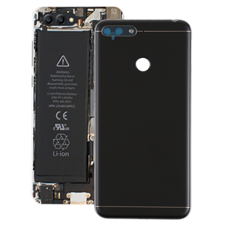 

Back Cover with Side Keys & Camera Lens for Huawei Honor Play 7A(Black)