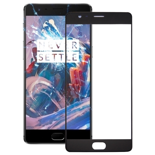 

For OnePlus 3 Front Screen Outer Glass Lens(Black)