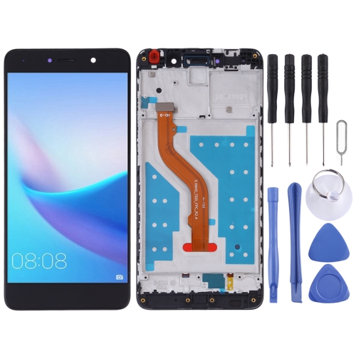 

LCD Screen and Digitizer Full Assembly with Frame for Huawei Y7 (2017)(Black)