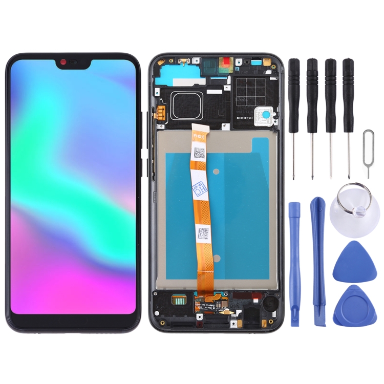 

LCD Screen and Digitizer Full Assembly with Frame for Huawei Honor 10 (Black)