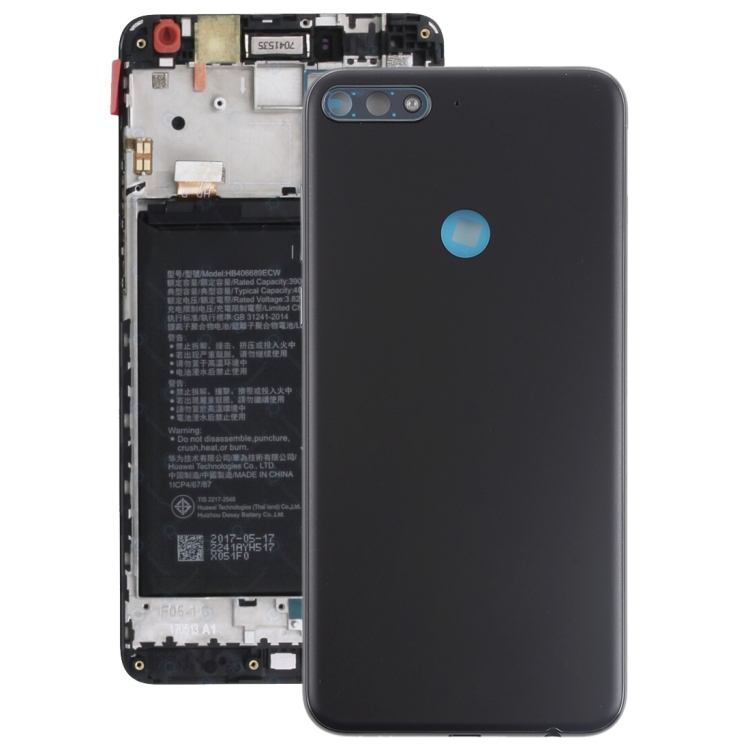 

Back Cover with Side Keys for Huawei Y7 (2018)(Black)