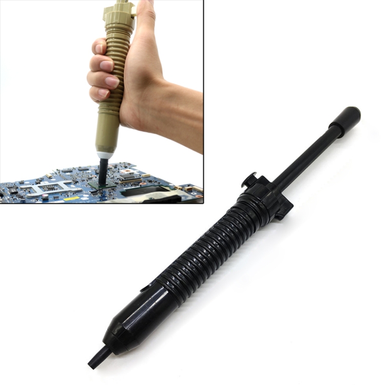 

Strong Suction Tin Pump Tin Solder Removal Tool Welding Repair Tool (Black)