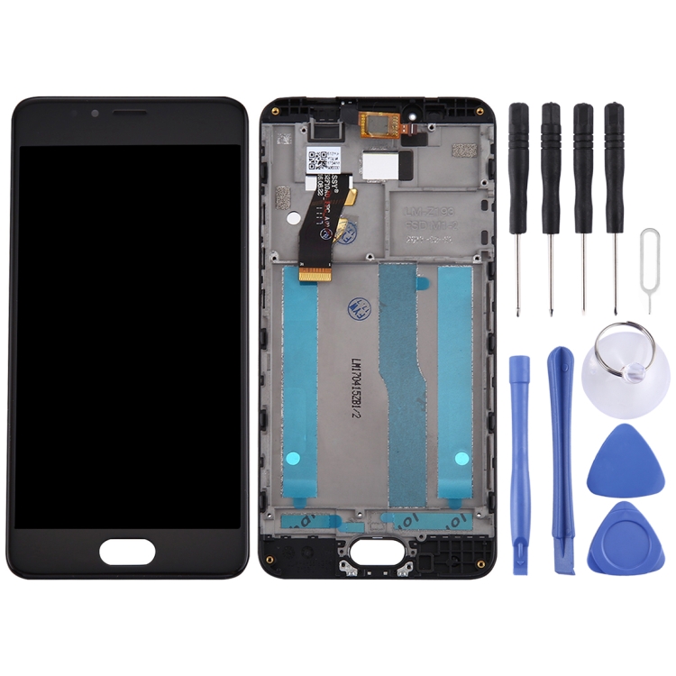 

For Meizu M5s / Meilan 5s LCD Screen and Digitizer Full Assembly with Frame(Black)