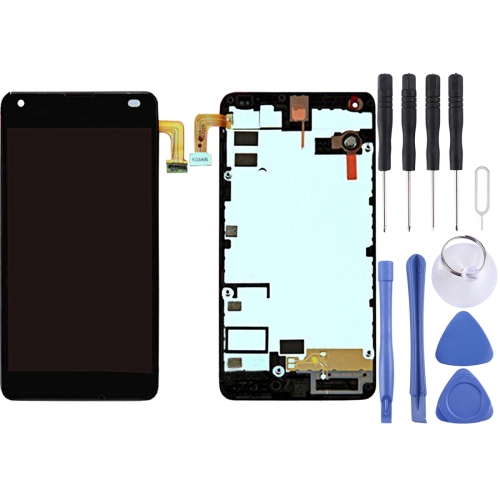 

LCD Screen and Digitizer Full Assembly with Frame For Microsoft Lumia 550 (Black)