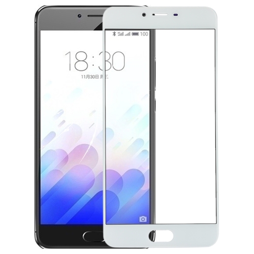 

For Meizu Meilan X Front Screen Outer Glass Lens(White)