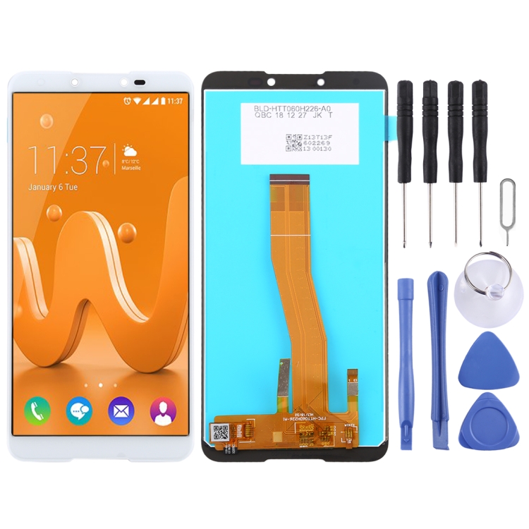 

LCD Screen and Digitizer Full Assembly for Wiko Y70 (White)