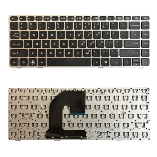 

US Version Keyboard with Silver Frame for HP EliteBook 8470B 8470P 8470 8460 8460p 8460w ProBook 6460 6460b 6470