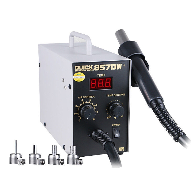 

QUICK 857DW+ 220V 580W Digital Display Straight Wind Hot Air Gun, AU Plug