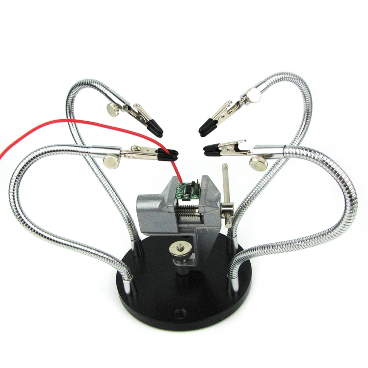 

Universal Metal Base Soldering Station Fixture with Four Metal Arms