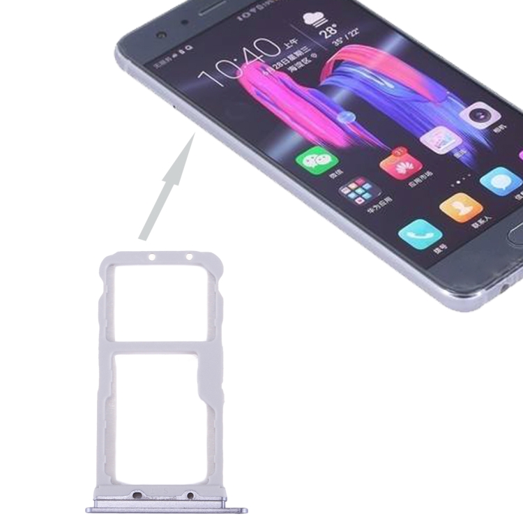 

For Huawei Honor 9 SIM Card Tray & SIM / Micro SD Card Tray(Grey)
