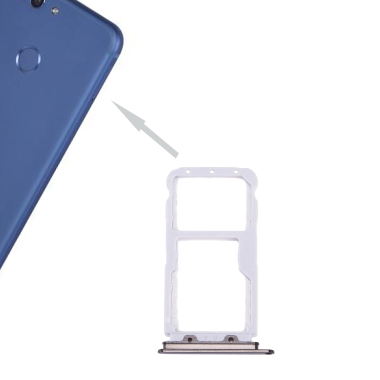 

For Huawei nova 2 SIM Card Tray & SIM / Micro SD Card Tray(Black)
