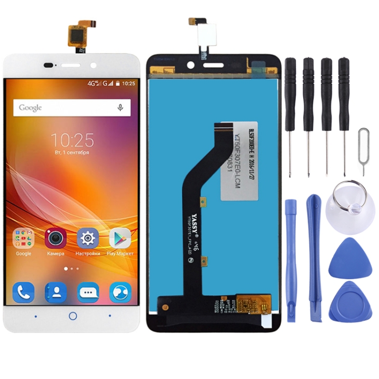 

LCD Screen and Digitizer Full Assembly for ZTE BLADE X3 A452 T620 (White)