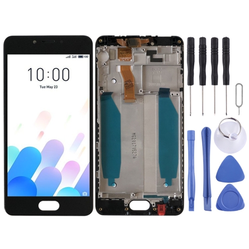 

LCD Screen and Digitizer Full Assembly with Frame for Meizu Meilan A5 / M5c (Black)