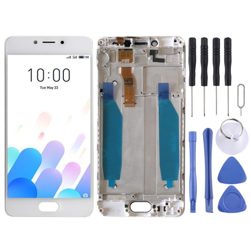 

LCD Screen and Digitizer Full Assembly with Frame for Meizu Meilan A5 / M5c (White)