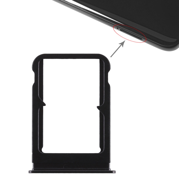 

Double SIM Card Tray for Xiaomi Mi 8 (Black)