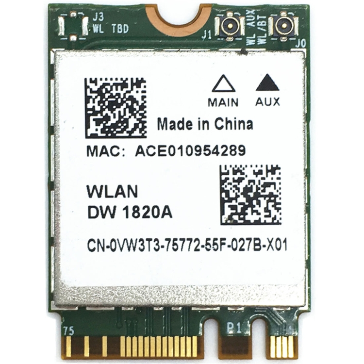 

DW1820A BCM94350ZAE 802.11ac BT4.1 867Mbps M.2 / NGFF WiFi Wireless Card