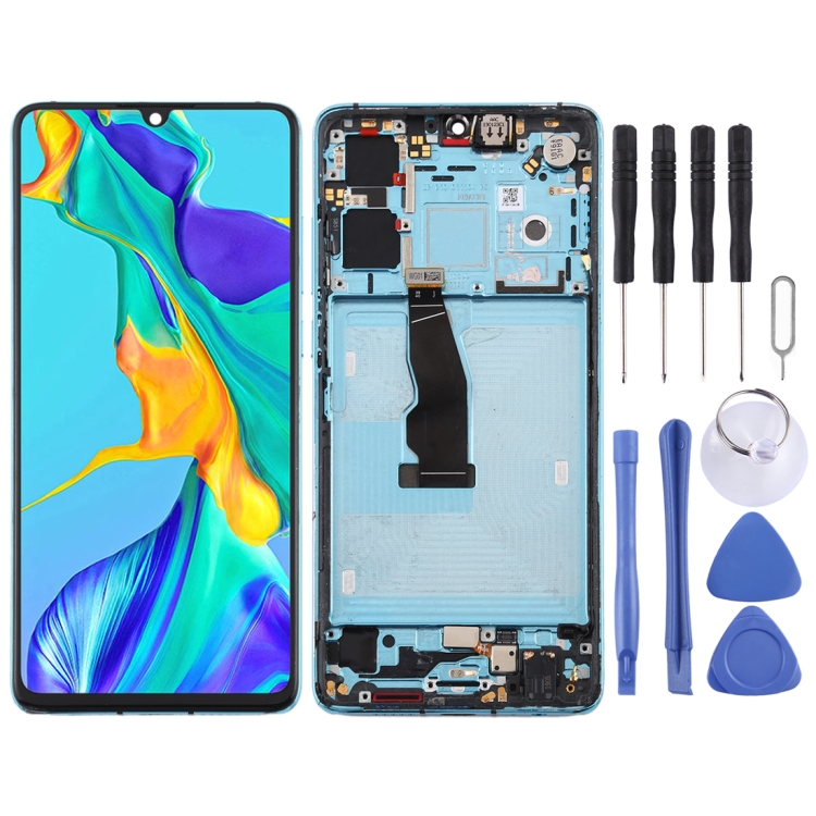

LCD Screen and Digitizer Full Assembly with Frame for Huawei P30(Twilight)