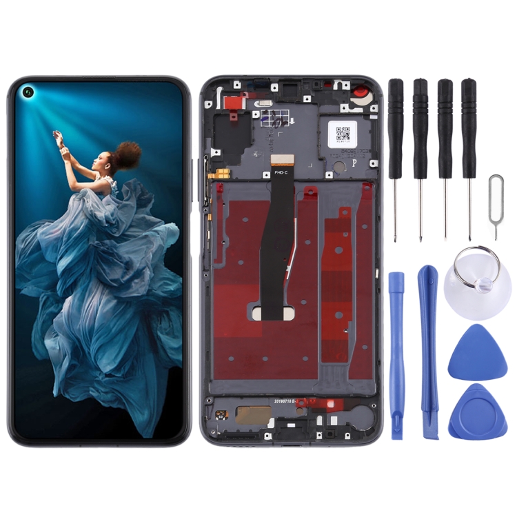 

LCD Screen and Digitizer Full Assembly with Frame for Huawei Honor 20 (Black)