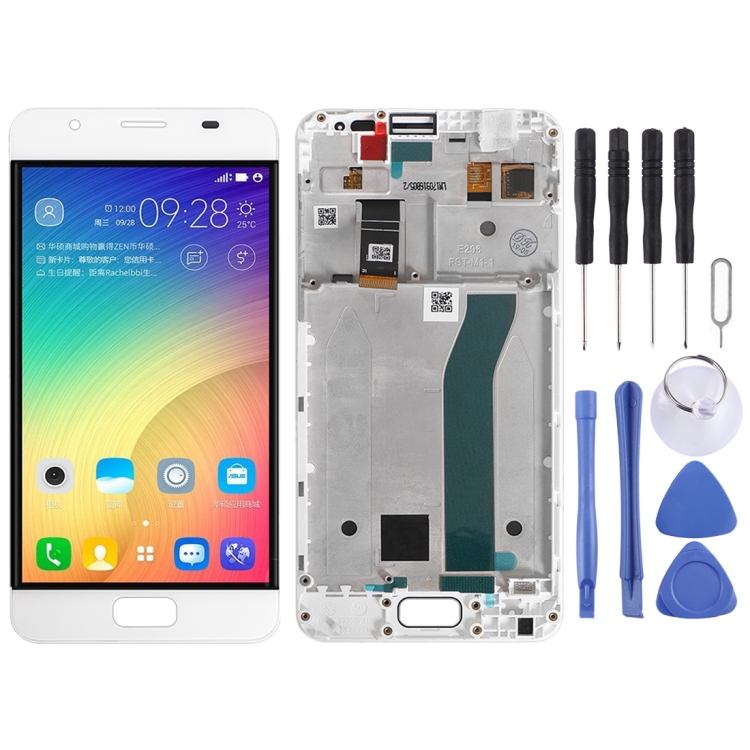 

LCD Screen and Digitizer Full Assembly with Frame for ASUS ZenFone Pegasus 4A ZB500TL X00KD (White)