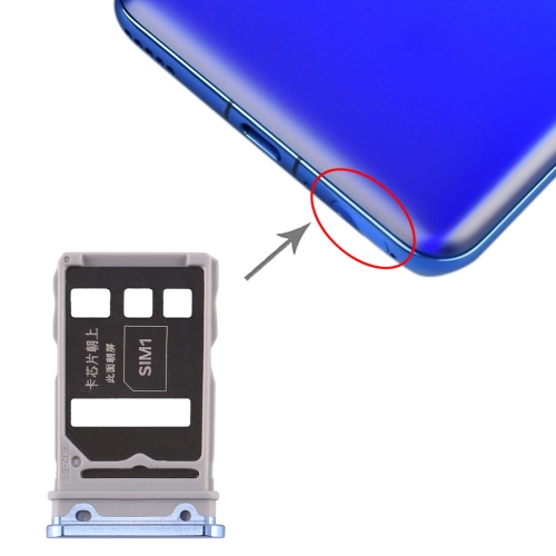 

SIM Card Tray + SIM Card Tray for Huawei Honor V30 Pro / Honor V30 (Silver)