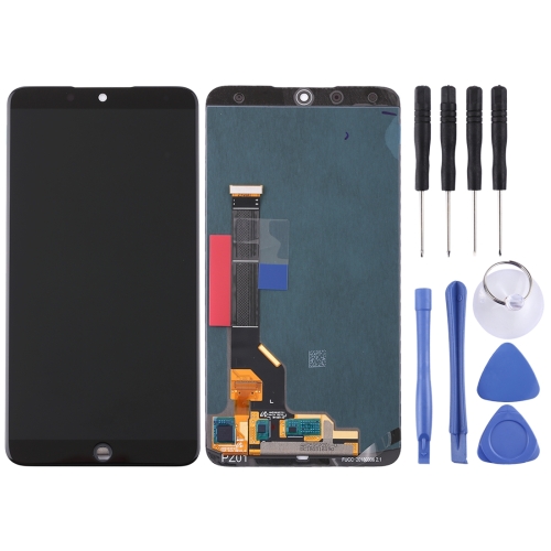 WHZ LCD Screen and Digitizer Full Assembly with Frame for Meizu X8 Black Color : Black