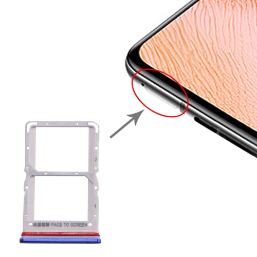 

SIM Card Tray + SIM Card Tray for Xiaomi Redmi K30 5G(Blue)
