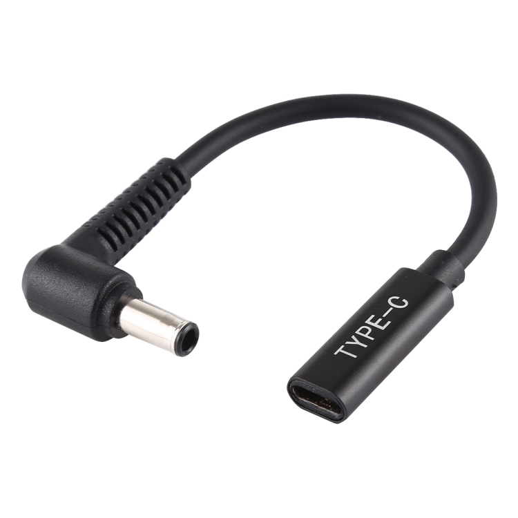 

DP 5.0 x 1.0mm to Type-C Female Power Adapter Charger Cable (Black)