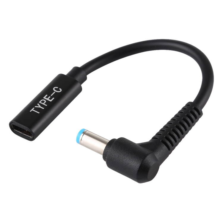 

DP 5.5 x 1.7mm to Type-C Female Power Adapter Charger Cable (Black)