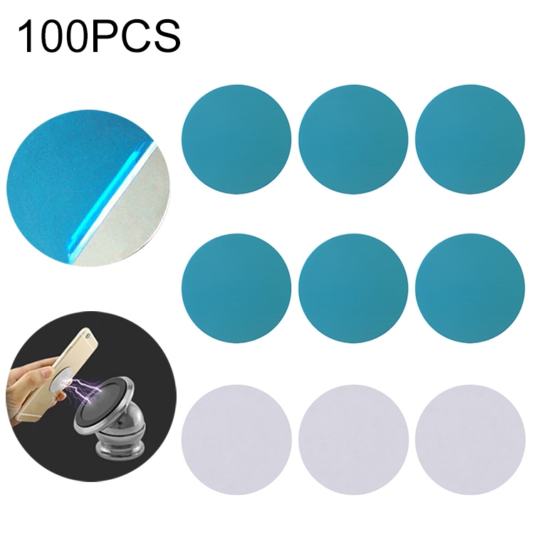 

100 PCS Metal Plate Magnetic Disc for Car GPS Phone Magnetic Mount Holder