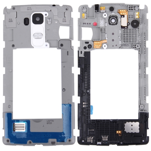 

for LG G Stylo / LS770 / H631 & G4 Stylus / H635 Back Plate Housing Camera Lens Panel with Speaker Ringer Buzzer(White)