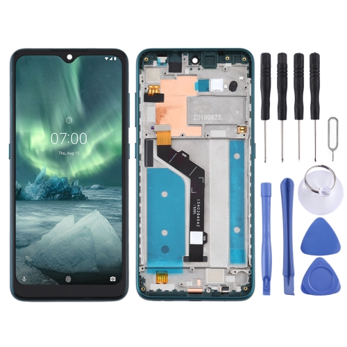 

LCD Screen and Digitizer Full Assembly with Frame for Nokia 6.2 TA-1198 TA-1200 TA-1187 TA-1201(Green)