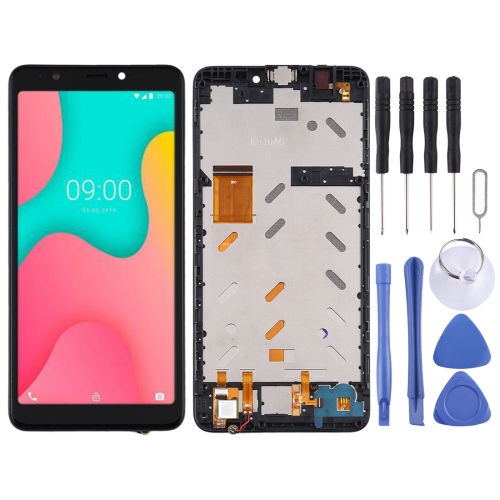 

LCD Screen and Digitizer Full Assembly with Frame for Wiko Y60 (Black)