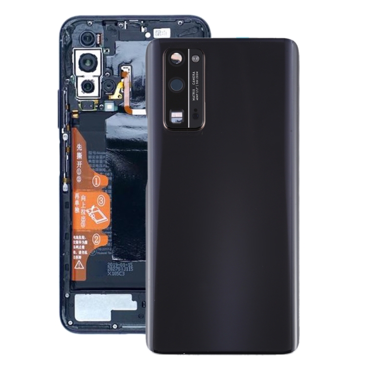 

Original Battery Back Cover with Camera Lens Cover for Huawei Honor 30 Pro(Black)