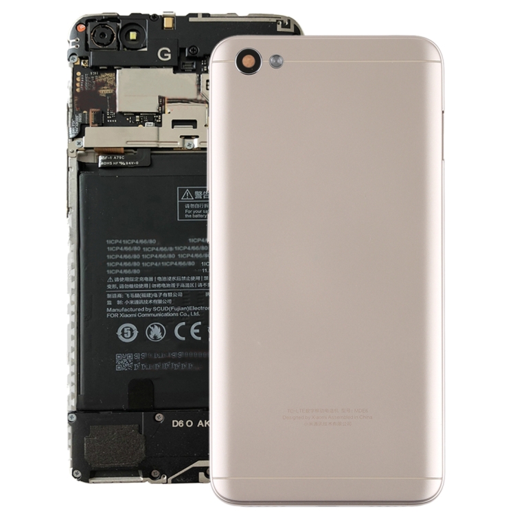 

Back Cover with Camera Lens & Side Keys for Xiaomi Redmi Note 5A(Gold)