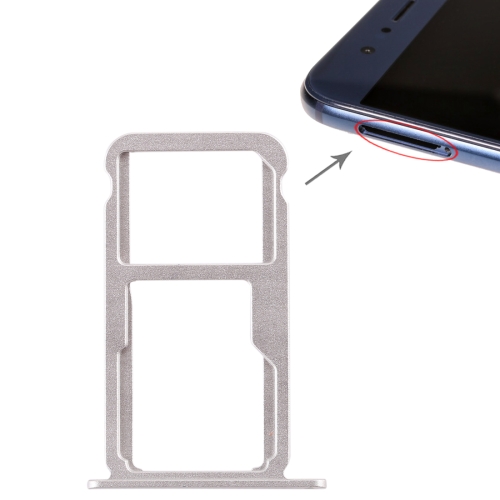 

SIM Card Tray + SIM Card Tray / Micro SD Card for Huawei Honor 8 (Silver)