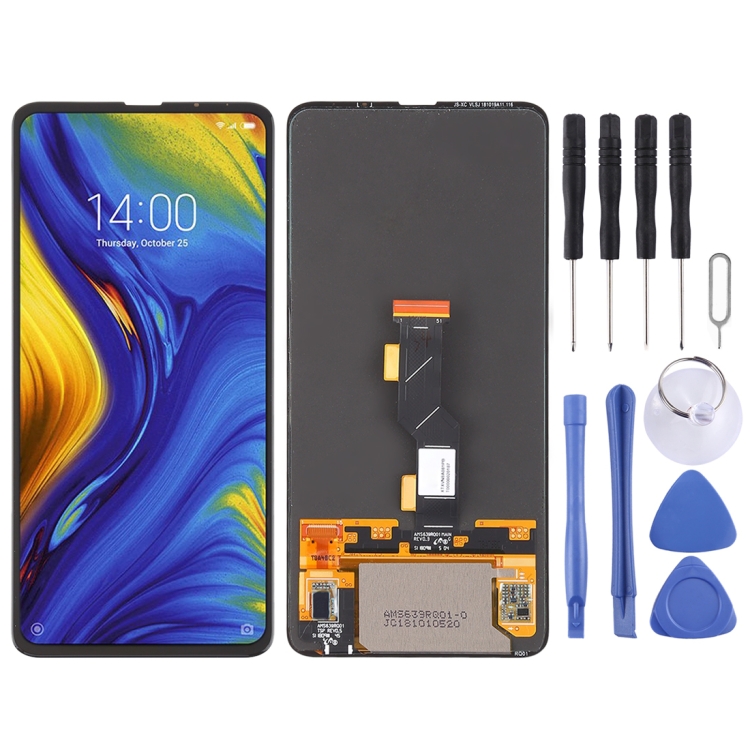 

Original AMOLED Material LCD Screen and Digitizer Full Assembly for Xiaomi Mi Mix 3(Black)