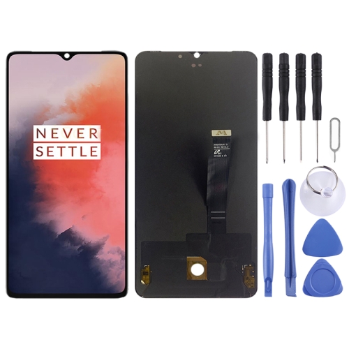 

AMOLED Material LCD Screen and Digitizer Full Assembly for OnePlus 7T(Black)